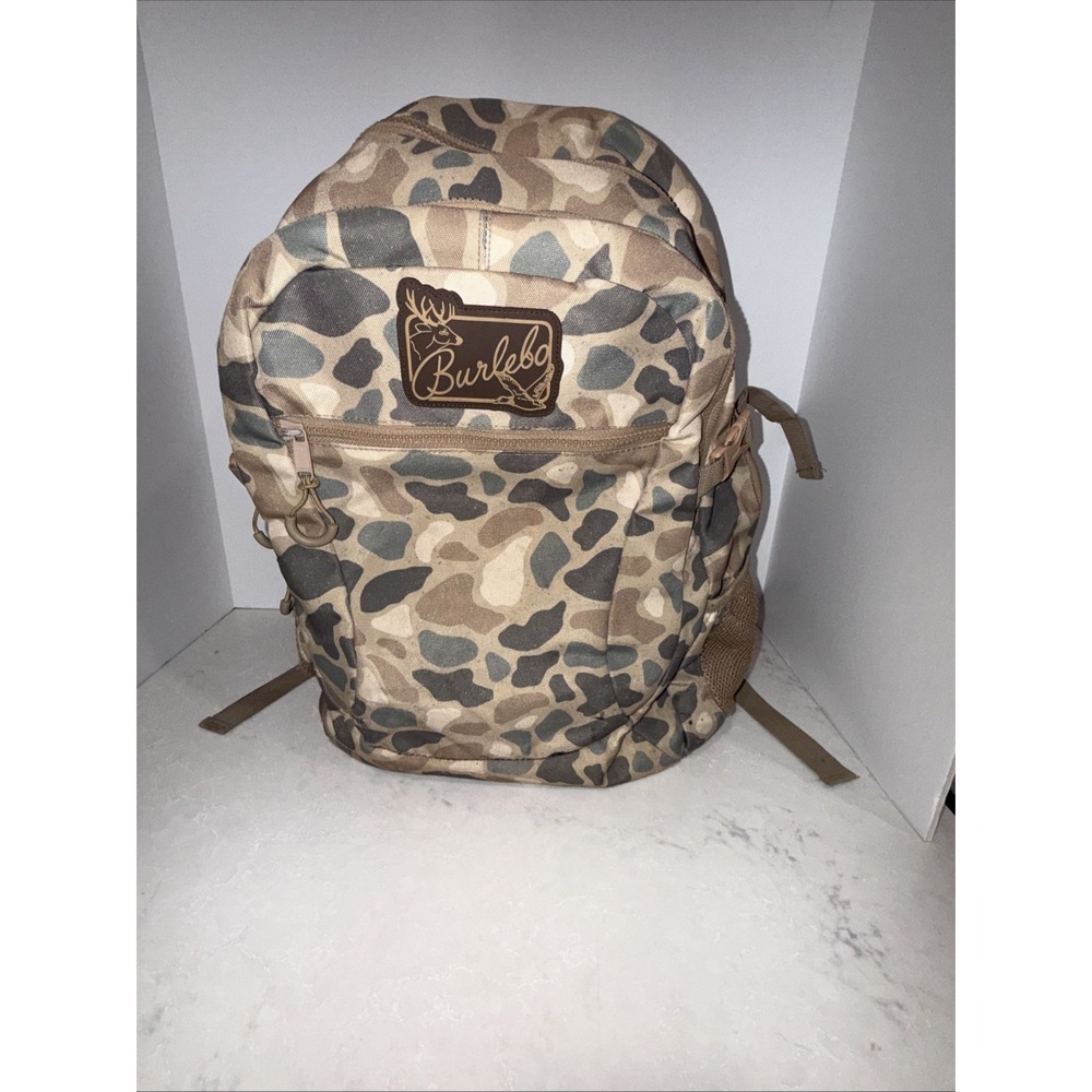 Burlebo Deer Camo Multi-Storage Backpack Hunting School Utility Book Bag